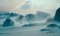 Peaks of the Snowy Mountains in winter