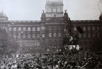 The National Museum in August 1968 with the camera of Jiří Růžička