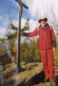 Vladimír Frenzl as a guide at Vintířova skála (2019)