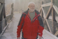 Vladimír Frenzl shooting a spot for the Pilsen Region on the Hradl Bridge over the Vydra River (2018)