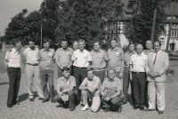 Tomáš Finger (zcela vpravo) na stáži v německém Bundeswehru v roce 1991