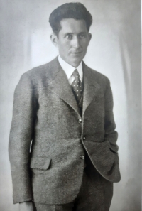 Grandfather Bedřich Novák in 1935