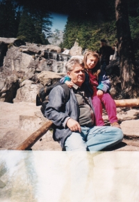 On a trip in the High Tatras with granddaughter Barbara, 2000