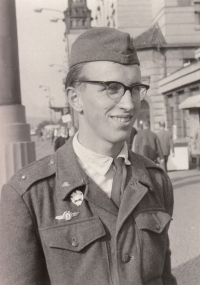 František Jankovský at the military service, 1967