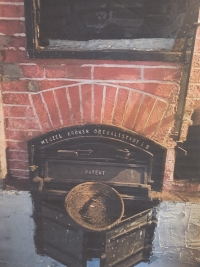 The oven of the original German inhabitants in the house of the witness