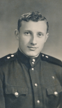 Michal Sevruk as soldier. service at the time when he was in the military orchestra, Ovruč 1968