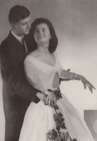 Viktor Weilguny with his partner, with whom they participated in dance competitions, photo from the 1960s