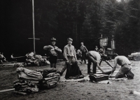 Skautský tábor v Bratříkově, červenec 1969