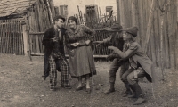 Jiří Cimrman as a young water goblin in the amateur theatre group in Úlice, where they performed Lucerna, 1950s