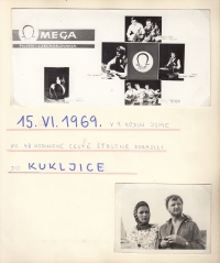 Entry from the album about emigration in 1969