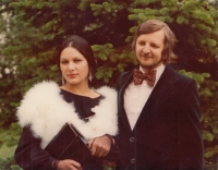 Lubomir and Veronika's wedding in June 1976