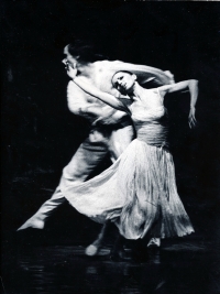 Mahulena Křenková during her ballet career at the National Theatre