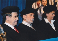 Graduation ceremony at the Technical University of Liberec (Jan Skalla first from the left) - 2011

