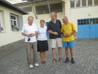 Jan Skalla, Kateřina Kolářová (cousin's wife), Tomáš Skalla - brother , Jan Kolář (cousin) - 2018