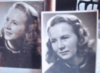 Future wife of the witness, Eva Prokešova-Bártová (1927-2014), photo from 1944