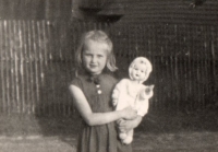 Marie Charvátová in her childhood