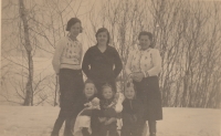 Aunt Anna Franz, Aunt Otylka Franz and Mother Anna Bensch in 1940