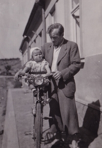 With my father in Krátka Street, 1944