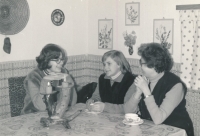 Kitty Pavelková with her daughters, 1970s