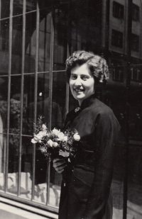 MUDr. Blanka Pálková, at graduation, 1956