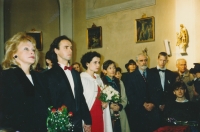 Klára and Petr Forman with family, 1991