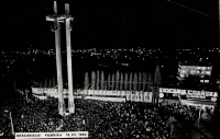 Demonstration in Poland 1980. Emergence of Polish Solidarity