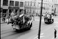 In the streets of Prague after the August occupation, 1968, photo by husband Miloš Živný