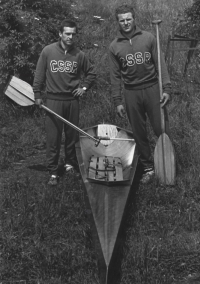 Karel Kožíšek (vlevo) a Miroslav Spěváček, MČSR 1966