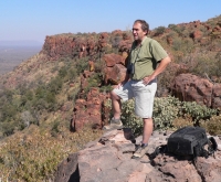 František Pelc during an excursion to Namibia on the Waterberg Plateau in 2007