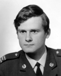 Libor Ovečka during his basic military service / Silver / 1975