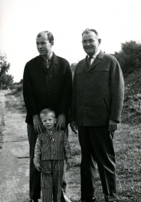 Grandfather Eduard, father Miroslav and little Miroslav Svoboda in 1965