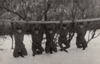 Basic military service in Prešov, winter 1970