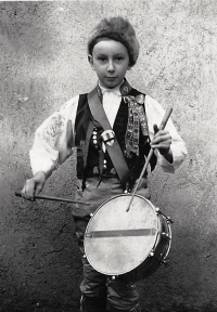 Antonín Konrády as a drummer