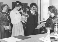 Wedding with Eva Morakova, 1986