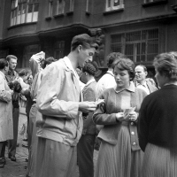 1st of May procession, Julius Fučík Ensemble, 1954