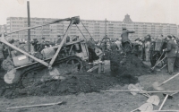 Otcův koníček, focení Prahy po odstavení z politických důvodů, Letná (Molochov), asi mezi lety 1952-1954