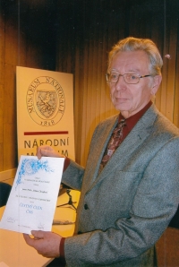 Jiří Chvojka, Honorary Member of the Czech Numismatic Society, 2013