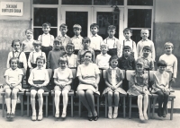 Petr Nikl, second row from the left, 2nd class, 1968