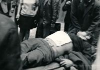 Invasion of Warsaw Pact troops, Wenceslas Square, 21 August 1968