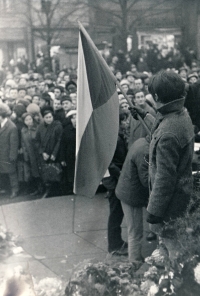 Invasion of Warsaw Pact troops, Wenceslas Square, 21 August 1968