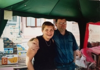 Petr Tvaroh with his wife Jitka, after 2000