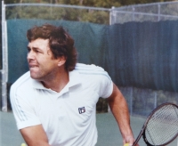 Václav Nedomanský as a tennis player. First half of the 1980s