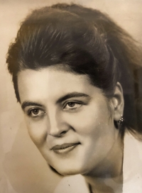 Dobromila Šebestová's portrait photo, 1970s