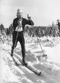 Tomáš Kučera during training in Příchovice in the Jizera Mountains before the 1972 Winter Olympics in Sapporo, where he finished sixth