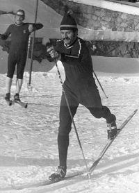 Tomáš Kučera v roce 1974 na Štrbském plese ve Vysokých Tatrách