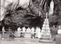 With František Hobizal at the pilgrimage in Lourdes