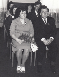 Father Drahoslav and mother Milada Urban, 1977