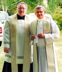 Jan Fatka with his friend Jaroslav Hůlle