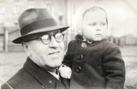 The witness with his father Jan Kubík