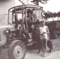 With cousin Kája, April 1969